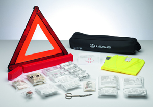         Kit segurança triangulo colete kit 1os socorros   